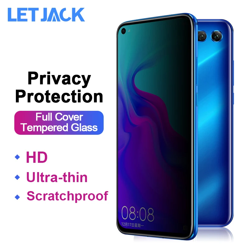 

Privacy Protection Film for Huawei Nova 4 3i 3e P30 Lite P20 Pro Tempered Glass for Honor 10 9 8C 8X Max Screen Protector Film