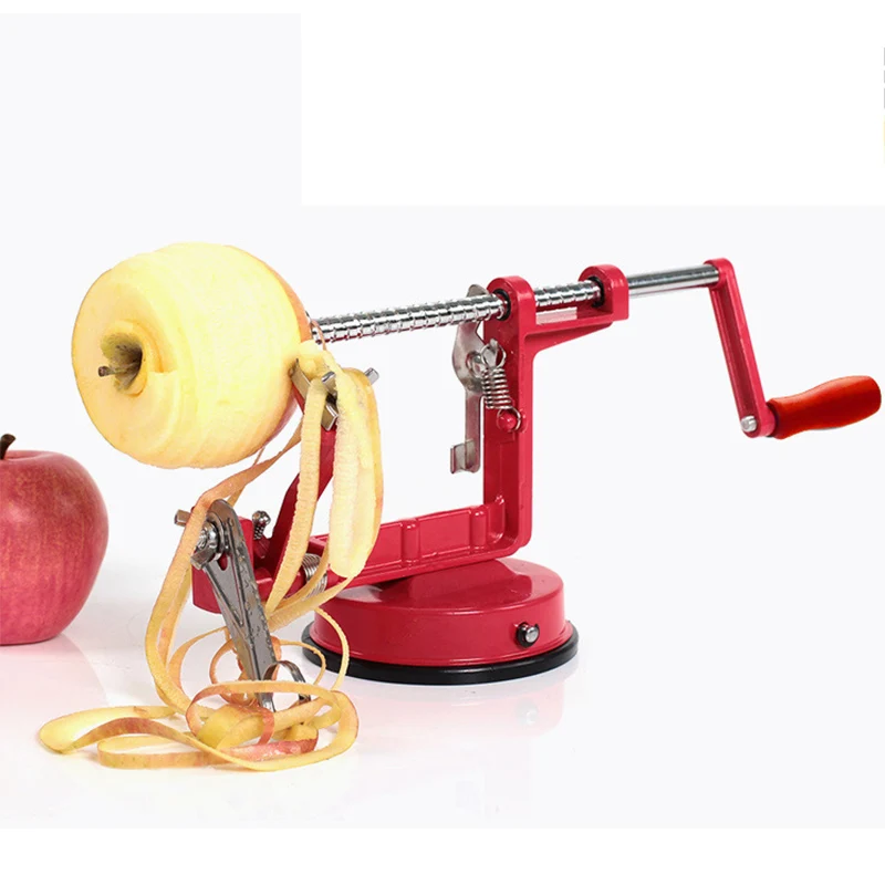  Hot Selling new 3 in 1 function  fruit vegetable tools Apple Slinky Machine Peeler Fruit Cutter Slicer Kitchenware 