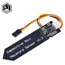 Емкостный модуль датчика влажности почвы не легко подвергать коррозии широкий провод напряжения 3,3~ 5,5 В Коррозионностойкие W/Gravity для Arduino