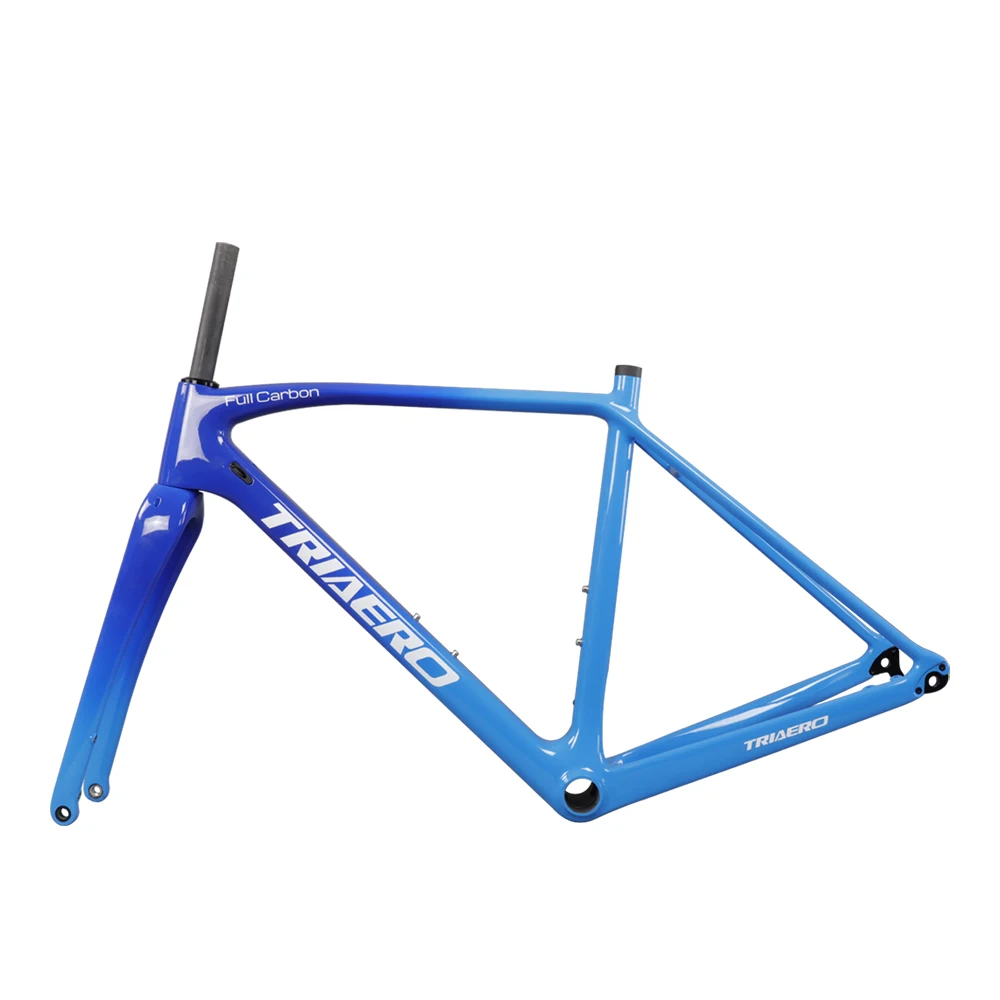 Excellent ICAN BIKES new flat mount Disc brake carbon bike frame Full internal cable size 49/51/53/55/57/60cm fit 142*12mm rear axle 5