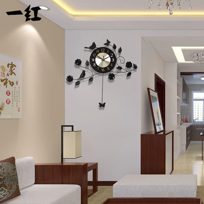 The sitting room is contemporary contracted rural European creative clock ultra quiet large