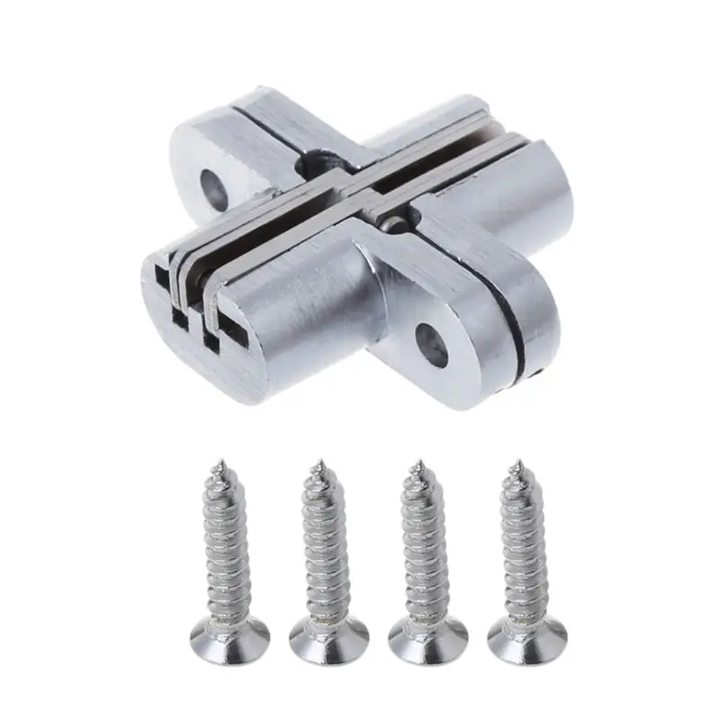 

Hidden Cross Hinge Concealed Mortice 180 Degree Opening Folding Door Furniture Hardware