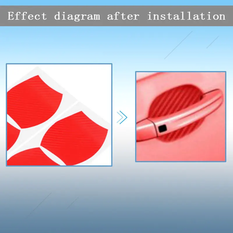 Автомобильный Стайлинг, автомобильная дверная ручка, защитная пленка из углеродного волокна для Ford Focus 2 3 VW Passat B6 B5 B7 T4 Skoda Rapid Fabia Octavia A5