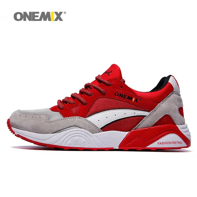US $27.20 ONEMIX Men Running Shoes For Women Breathable Retro Trending Style Athletic Sports Sneakers Outdoor