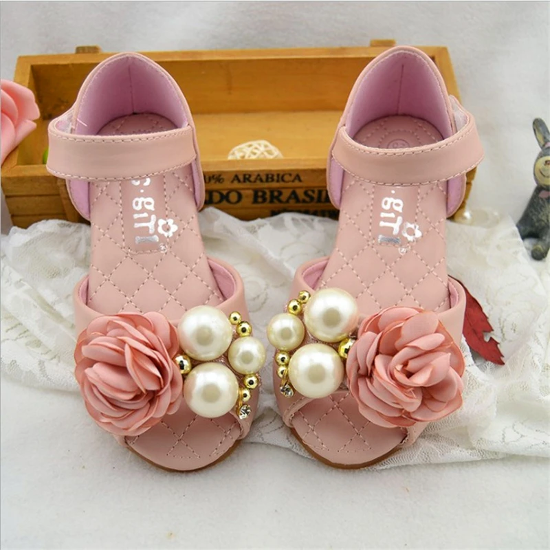 Zapatos elegantes de princesa para niñas, sandalias de verano de alta calidad, sin todas las tallas 24 34/16 21cm|Sandalias| - AliExpress