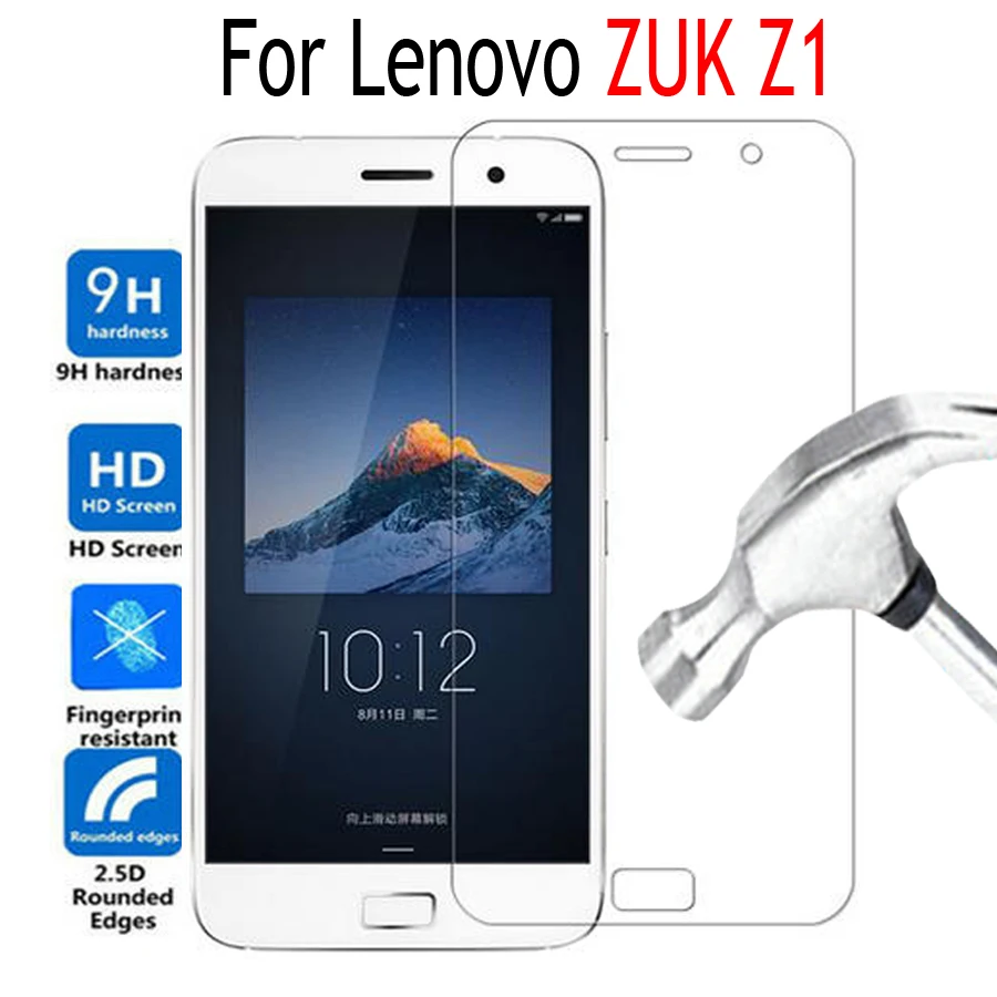 

Premium Tempered Glass Film For Lenovo ZUK Z1 Screen Protector Cover Mobile Phone Protective Film Case with Clean Tools
