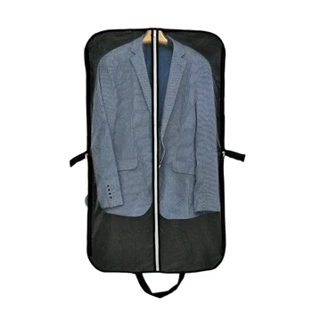 

Portable Travel Garment Dust Cover with Zipper for Clothes Jacket Shirt Coat Suit Storage Protection Non-woven Fabric Bag FC76