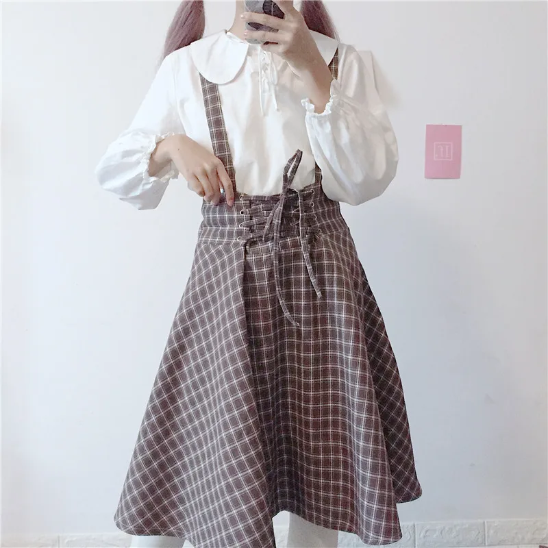 

2018 Women's Dresses Ladies Kawaii New Casual Lattice Strap Dress Female Korean Harajuku Clothing For Women Summer Office Beach