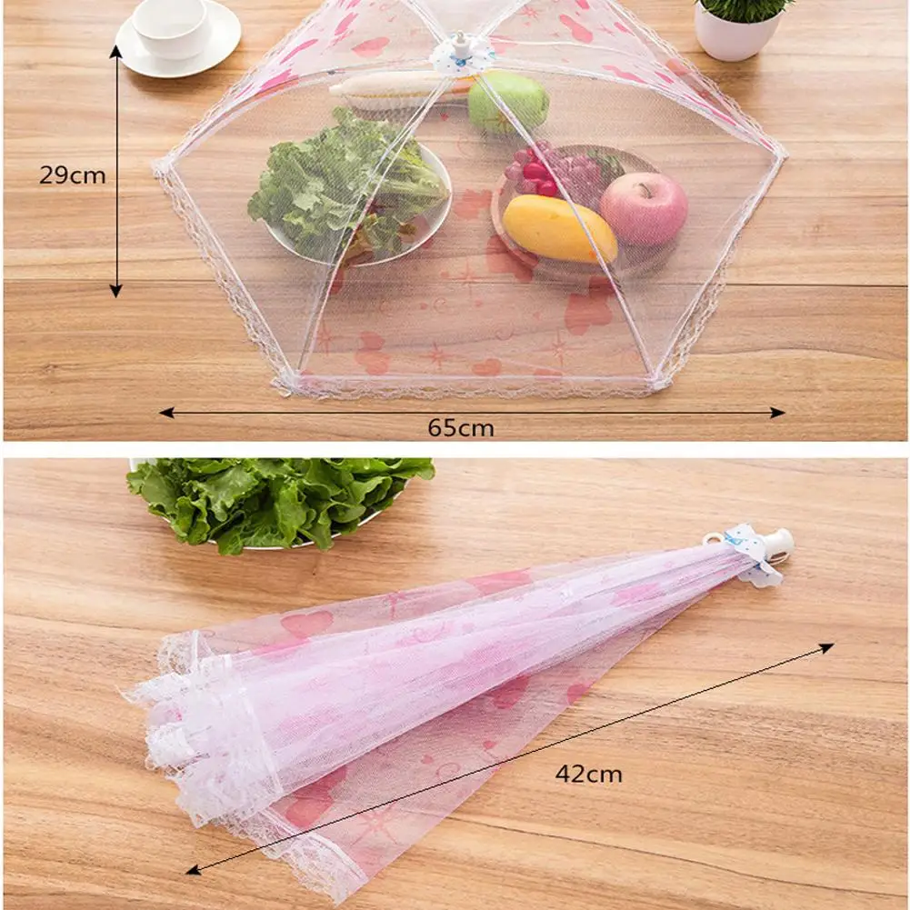 Creative Food Covers 1pcs Umbrella Pop Up Mesh Screen Protect Food