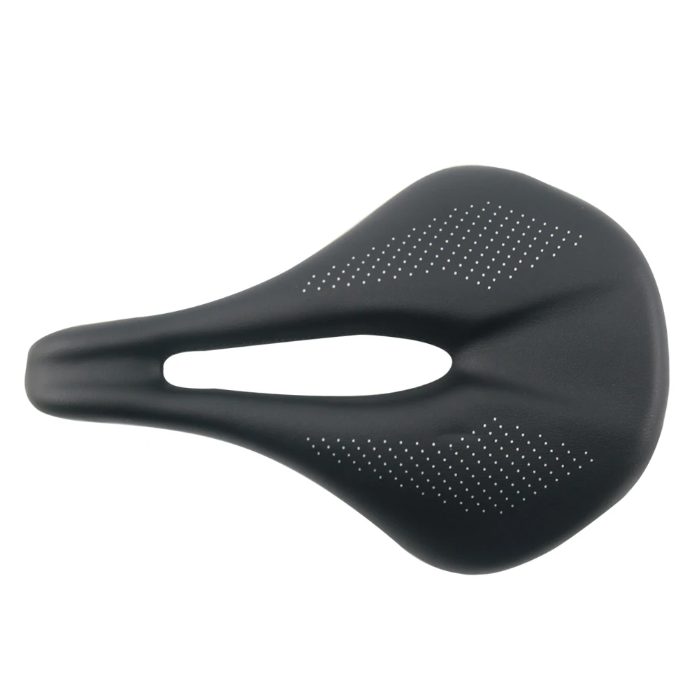 No Logo Mtb Seat 3K Carbon Leather Road Bike Saddle Bow 710mm Cycling Bicycle Soft leather Gel Saddles Cover Seat (6)