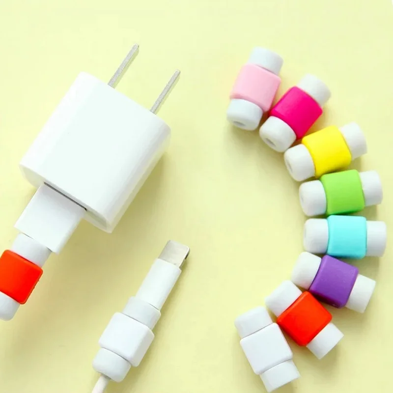 Высокое качество 10 шт./компл. твердый USB кабель протектор для iPhone 6/7/8 Plus Кабель