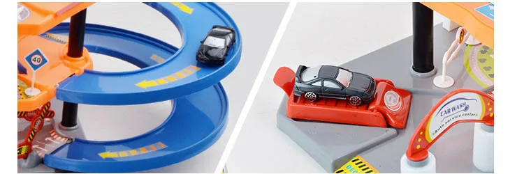 Горячие продажи детей подарок три Слои собраны вагонов игрушка/Развивающие Игрушечные лошадки моделирование Автостоянка ребенок модель игрушечный автомобиль