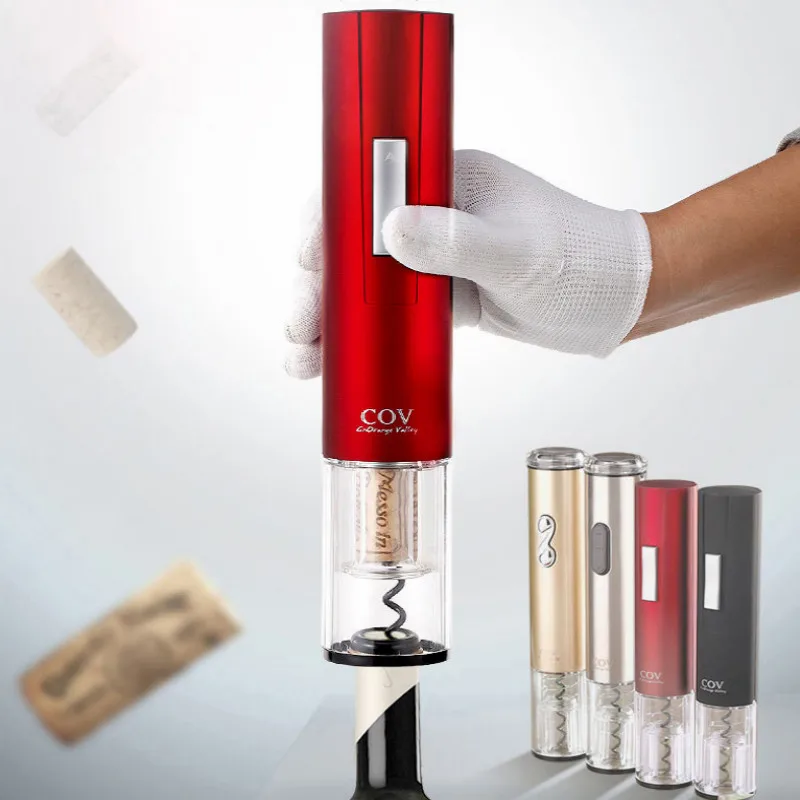 

26*5CM 4section AA battery electric bottle opener automatic wine opener wine bottle opener soft starting sacacorchos electrico