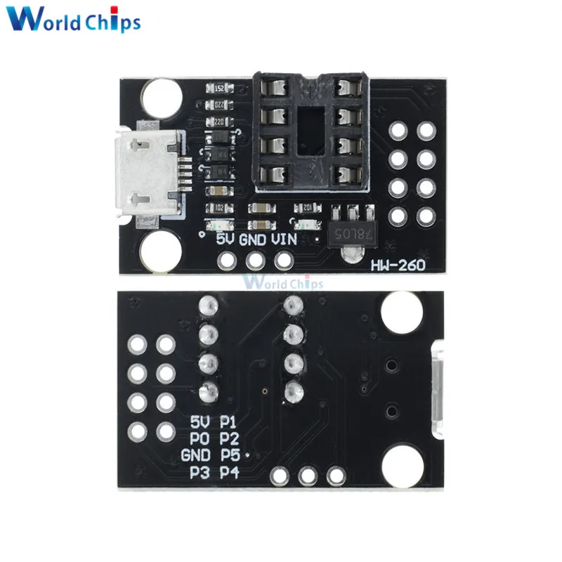 Микро-usb ATiny макетная плата для ATtiny13A/ATtiny25/ATtiny85/для ATtiny13A/ATtiny25/ATtiny85/ATtiny45