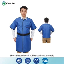 Гамма-лучи и рентгеновские Защитные Куртки с короткими рукавами медицинские использование ионизирующей радиационной защиты 0,5 mmpb свинцовая резиновая одежда