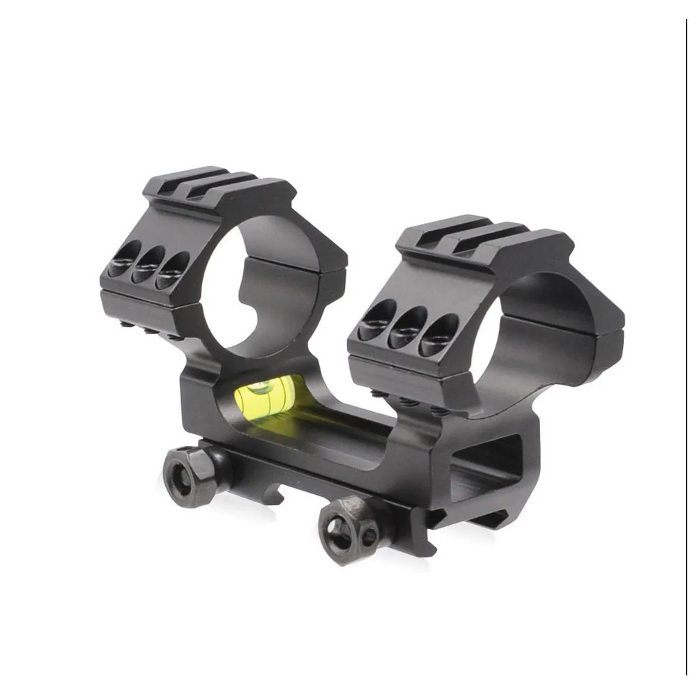 com nível da bolha para o escopo do rifle