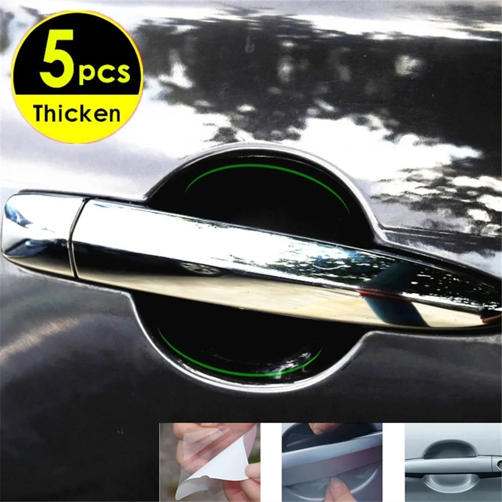 

10 pieces universal Invisible Transparent car door handle protector Films handle 2019