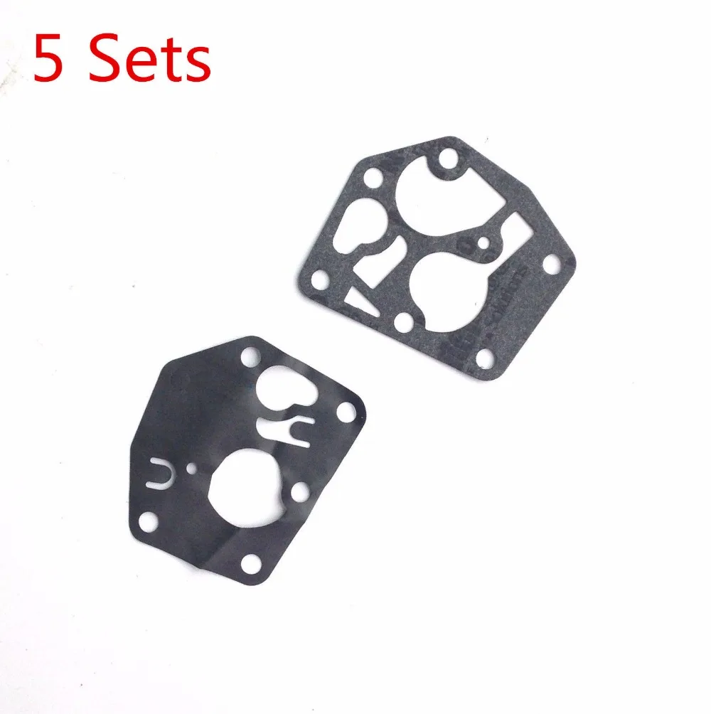 5 Sets Carburetor Diaphragm Gasket Kit For Briggs & Stratton 495770