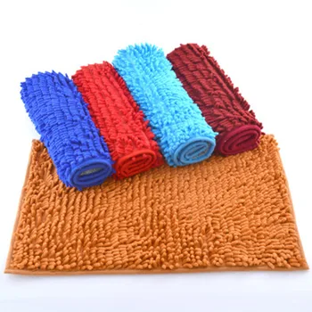 

40x60cm Bath Mat Chenille Carpet Toilet Bathtub living Room Door Stairs Bathroom Non Slip Foot Mats Bath Cleaning Anti-Water Pad