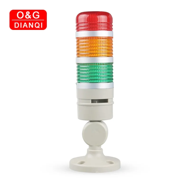 

Lathe Emergency Warning Light DC12V/24V Flash Stack Lamp Led Tower Lamp Industrial Flash Safety Warning Light with Buzzer