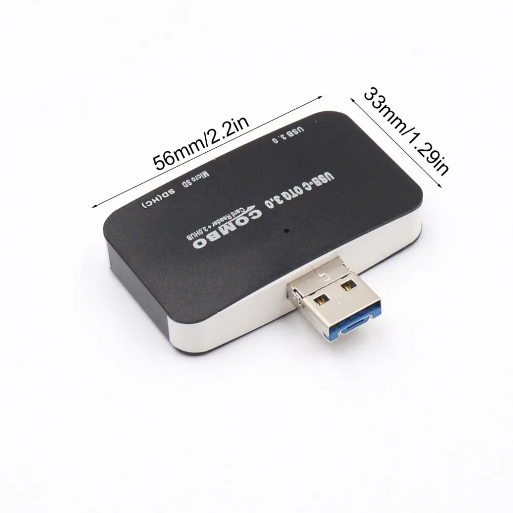 Кардридер USB 3,0 все в одном SD/Micro компактный SD флэш-Карта памяти Адаптер Тип C OTG SD кардридер