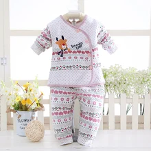 Детские хлопок мультфильм Топ с оленем и цветочный Штаны