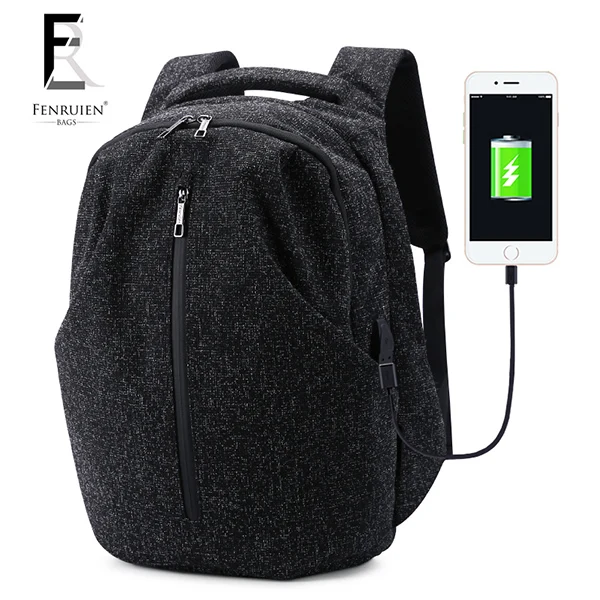FRN водонепроницаемый 15,6 дюймов рюкзак для ноутбука модный мужской для девочек модный Mochila Повседневный женский рюкзак для путешествий Мужская школьная сумка - Цвет: Black
