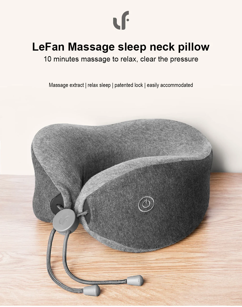 Оригинальная Массажная подушка для шеи Xiaomi Mijia LF, массажер для расслабления мышц, Подушка для сна для офиса, дома, путешествий
