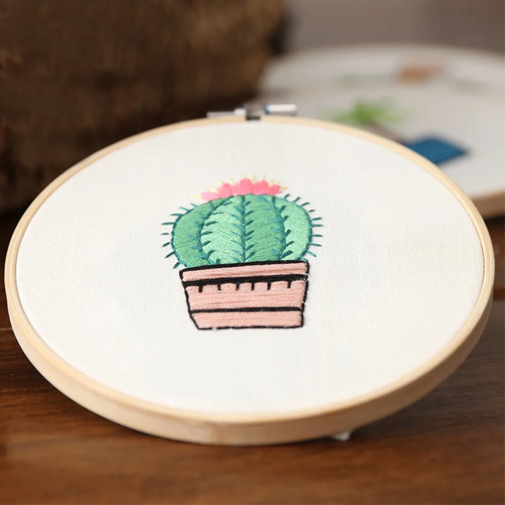 

Manual Hanging Cloth Flower Gift Beginner Arts DIY Materials Needlework Embroidery Kit Painting Home Decor Three Dimensional