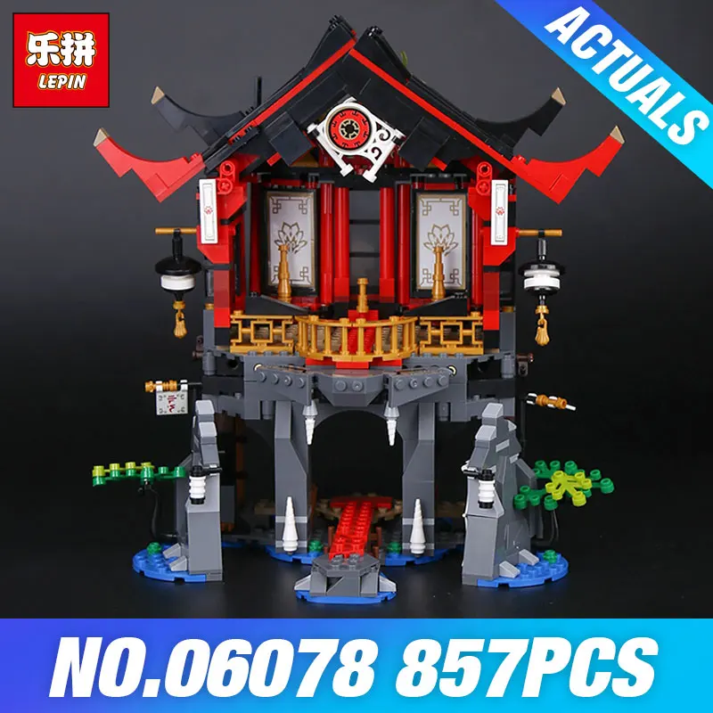 

Lepin 06078 Ninja Toys Series The 70643 Temple of Resurrection Set Building Blocks Bricks Toys for Kids Christmas Birthday Gifts