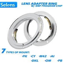 Selens AF Confirm Lens Adapter w/ EMF Program Chip for Canon EOS Digital Film Camera 5D Mark III 500D 650D 6D 7D 9th Generation цена Selens AF Confirm Lens Adapter w/ EMF Program Chip for Canon EOS Digital Film Camera 5D Mark III 500D 650D 6D 7D 9th Generation цены онлайн