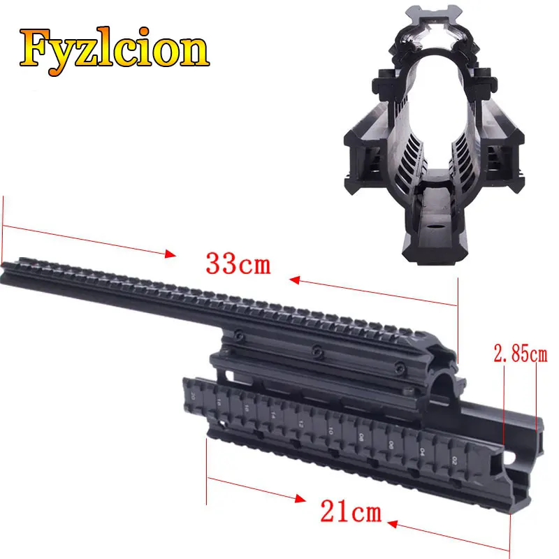 AK47 74 AKs/MNT-T228 охотничья Стрельба Тактический Quad Rail прозрачный прицел крепление Quad Rails Handguard с рельсовыми крышками