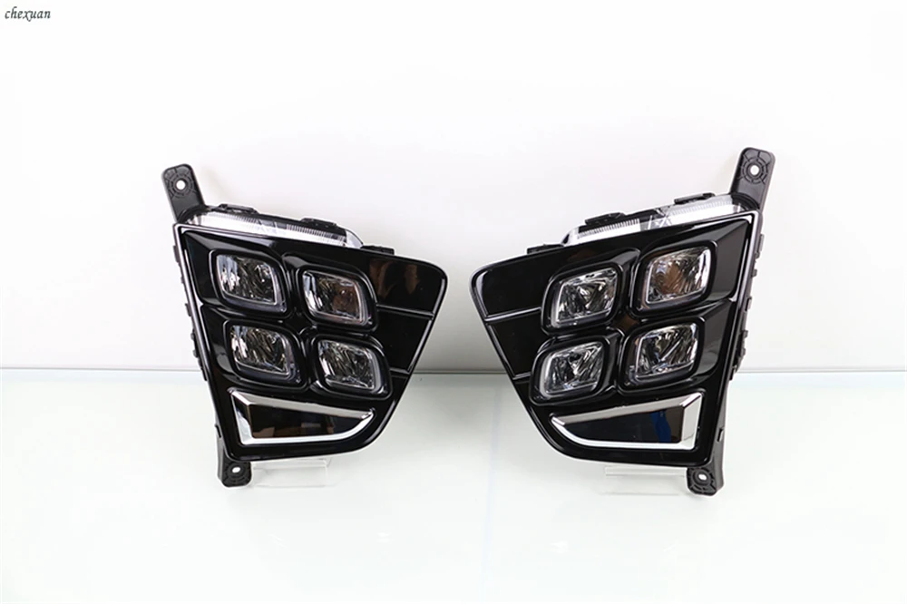 CSCSNL 1 комплект для Hyundai Creta IX25 2014 2015 2016 светодиодный DRL Габаритные огни 12В ABS