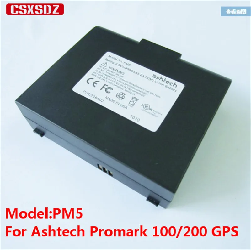 3,6 V 6600mAh PM5 литий-ионный аккумулятор для ASHTECH Promark 100 и ASHTECH Promark 200, ProMark 5, ASHTECH GPS Батарея