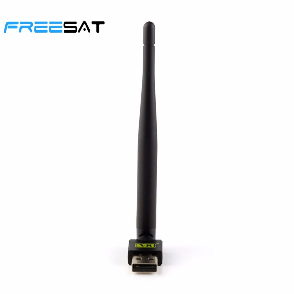 USB WiFi с антенной работает для Freesat V7 V8 серии цифровых спутниковых приемников для ТВ телеприставка стабильный сигнал