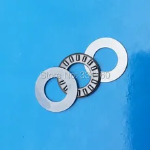 Упорный игольчатый роликовый подшипник с двумя шайбами NTA512+ 2TRA512 Размер 7,92*19,5*(1,984+ 2*0,8) мм, TC512