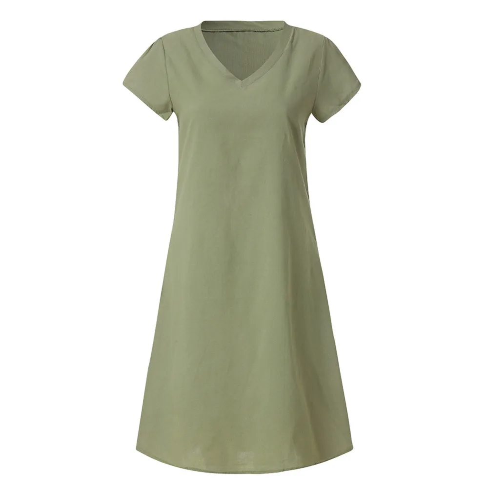 

Women Dress Summer Style Feminino Vestido T-shirt Cotton Casual Plus Size Ladies Dress
