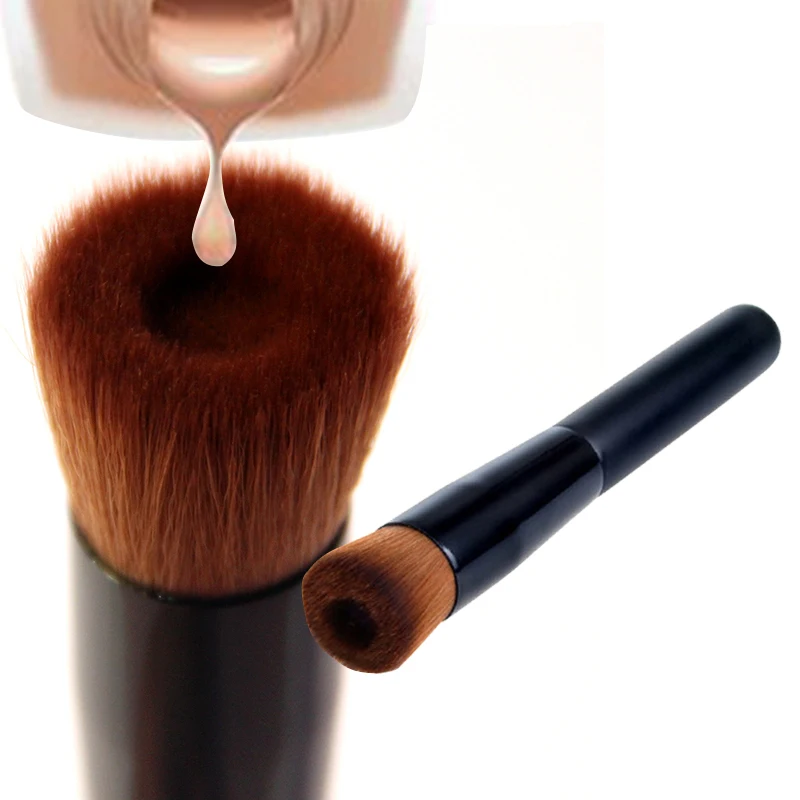 

Flat Concave Angled Liquid Foundation Brush Multifunction Pit Brush Powder Base makeup brushes Premium Beauty make up brush Tool