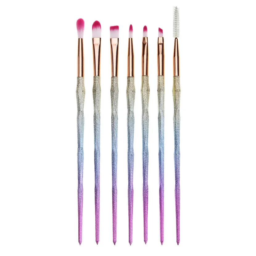 

2017 New Makeup Cosmetic Brushes 7Pcs Pro Set Powder Foundation Eyeshadow Lip Brush fashion handy drop shipping sep11