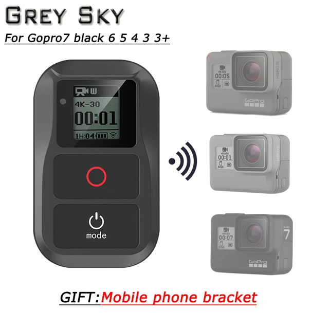Waterproof Wireless WiFi Remote For Gopro Hero 7 6 5 4 Session Go pro 5 6 3+ Smart Remote