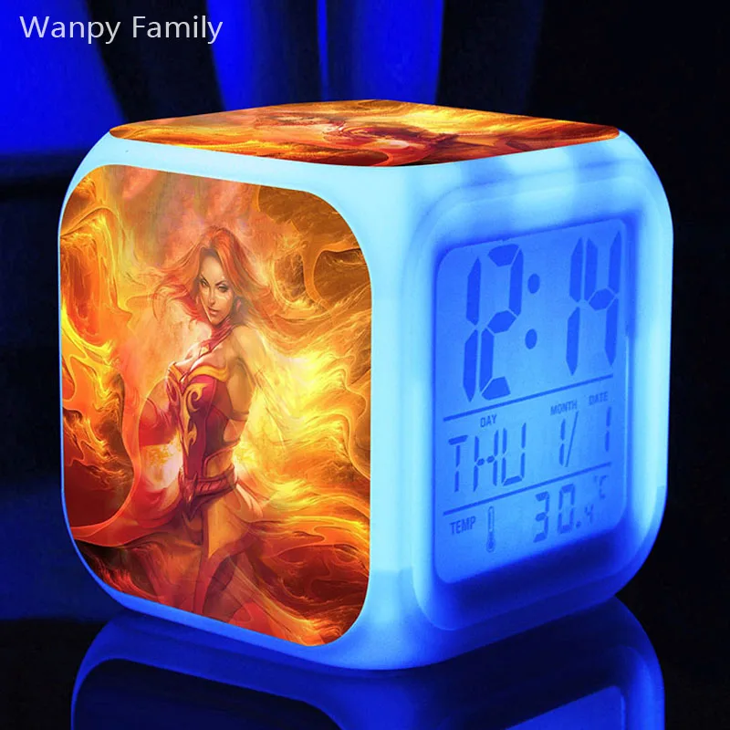 

[Wanpy Family] Mobile game Tower of swords legend 2 Alarm Clock For Children's room bedside desktop color changing alarm clock