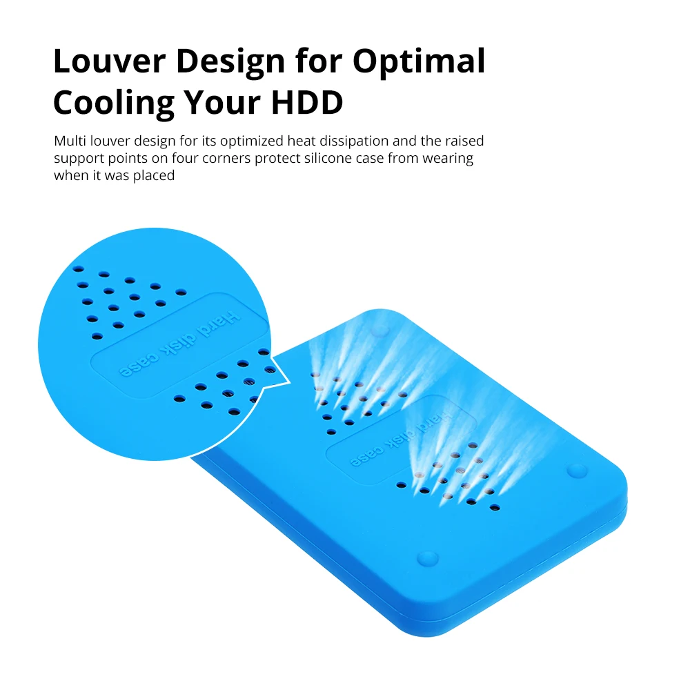 Portable HDD SSD Accessories 2.5 Inch Silicone Case Hard Drive Disk Cover Protector Skin Soft Case For 2.5\ Portable HDD SSD Accessories 2.5 Inch Silicone Case Hard Drive Disk Cover Protector Skin Soft Case For 2.5\