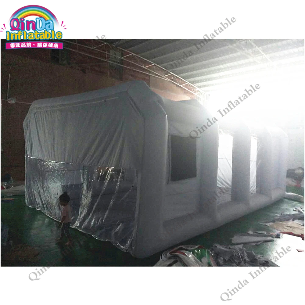  7m*4m*2.5m inflatable portable paint booth mobile inflatable car spray booth for sale