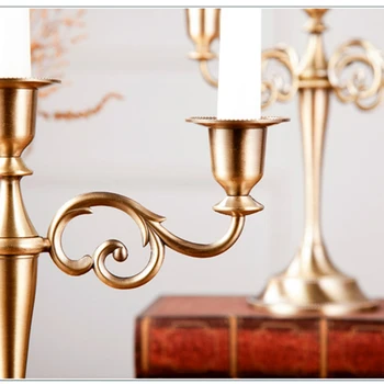 

Nordic Home Decor Arredo Casa Candlesticks Wedding Table Centerpieces Candle Holders Gold Metal Lotus Centerpiece Wedding 50