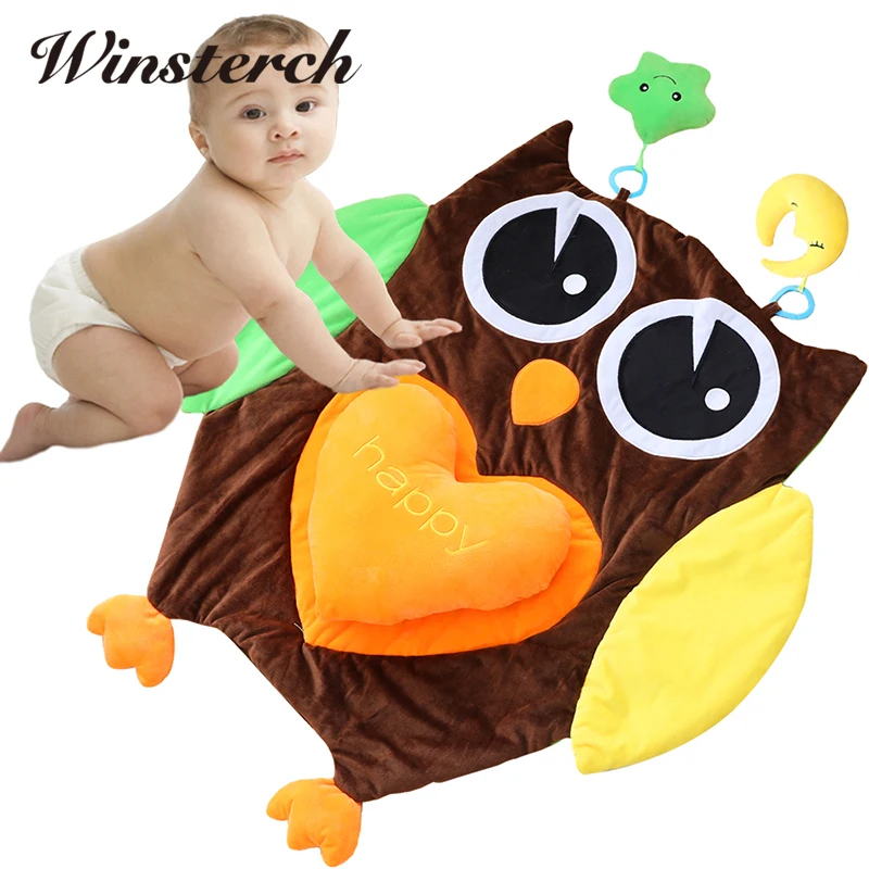 96cm*87cm Baby Tummy Time Soft Play Mat Rug Plush Crawling Activity Playing Cushion Pillow Pad Teether Gift WW321 | Игрушки и хобби