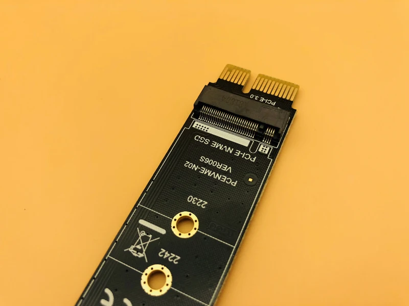M.2 NVMe SSD PCI E Express 3 0x1 M соединитель в форме ключа адаптер высокоскоростная Плата