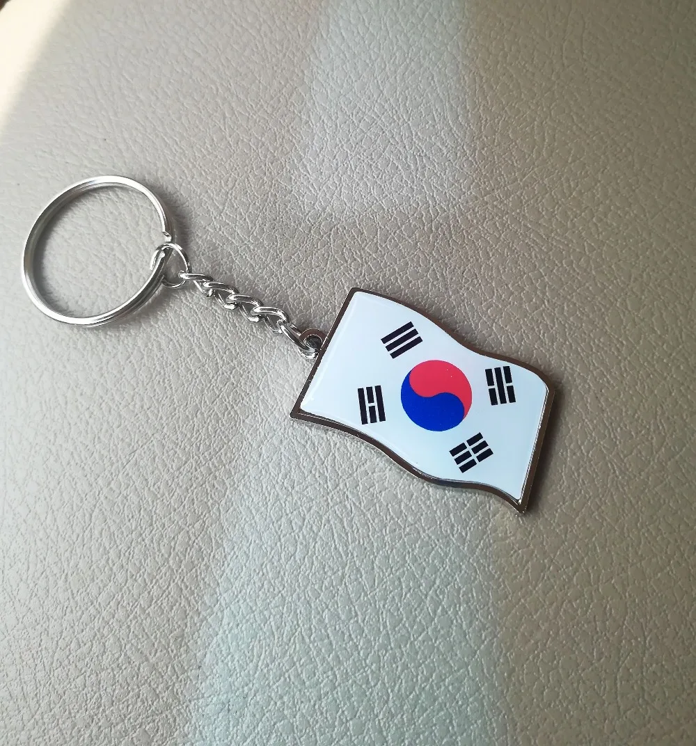 Флаг Южной Кореи патчи булавка Кепка корейский браслет ювелирные изделия баннер брелок/Фестиваль/Мода брелок автомобиля стикер кольцо