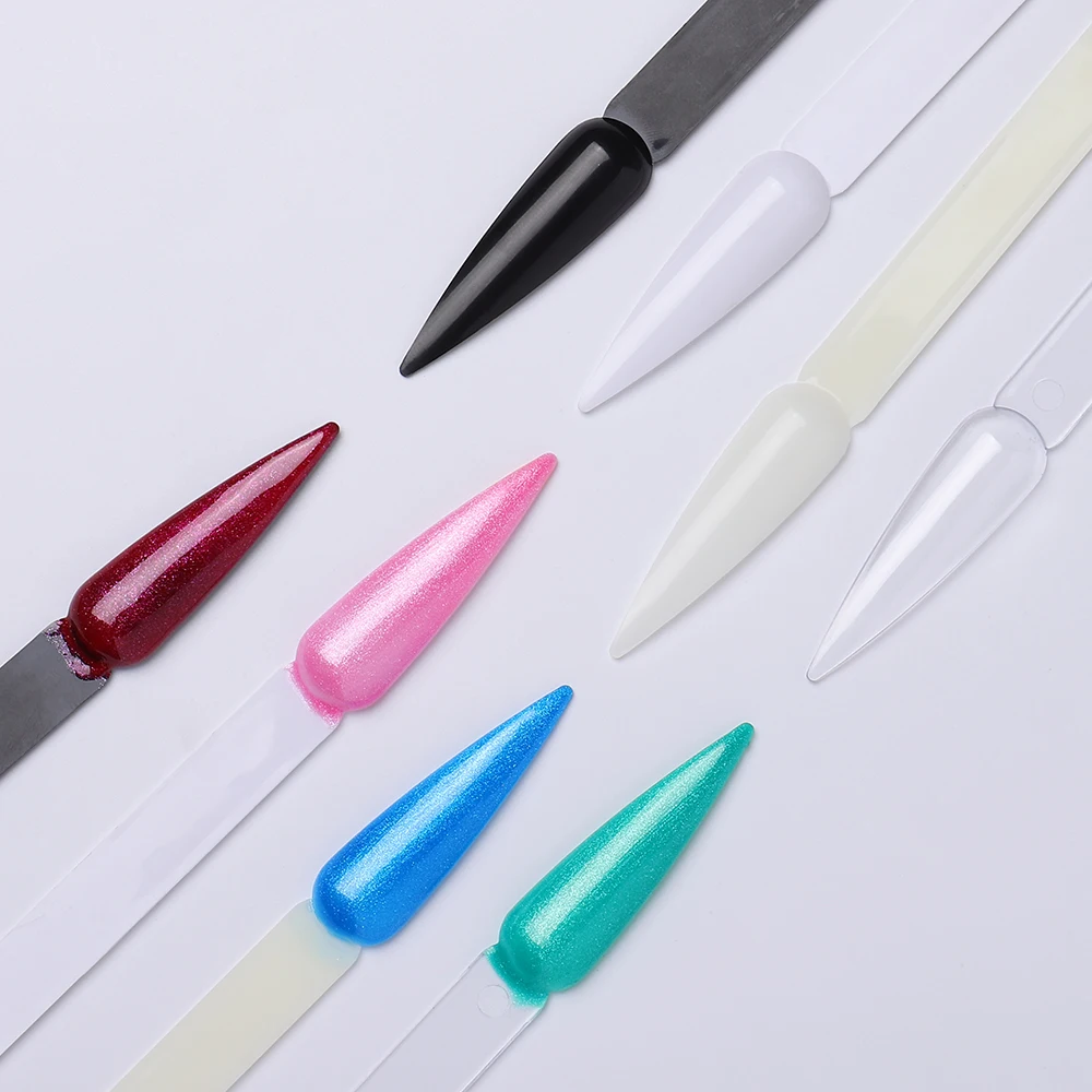 

Nail Art Tips Display 40pcs/lot False Tips Practice Nail Tips Color Self Palette Show Tools Long Stiletto Sharp UV Gel Polish