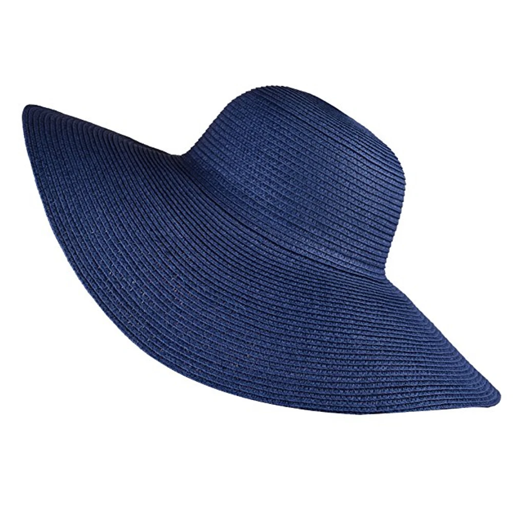 

Vogue Women Lady Floppy Straw Weaving Craft Hats Derby Cap Wide Brim Beach Fold Summer Holiday Bohemia Sun Hat Gift /HAT007-008
