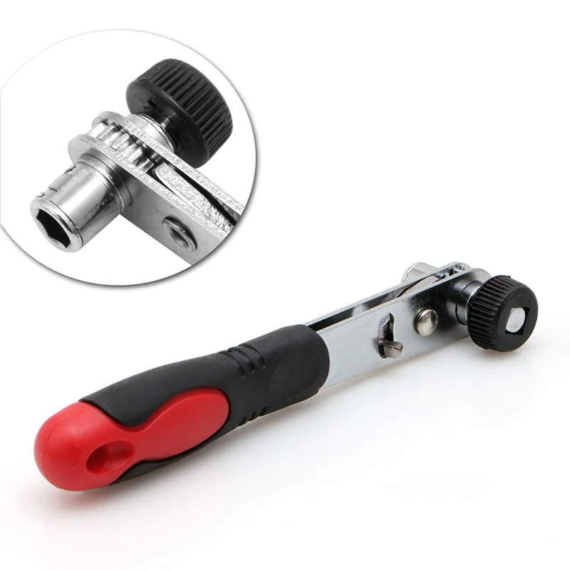 

Mini Rapid Ratchet Wrench 1/4" Screwdriver Rod Quick Socket Wrench Tools Red